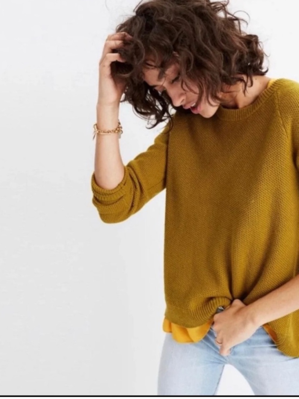 Madewell Mustard Sweater
